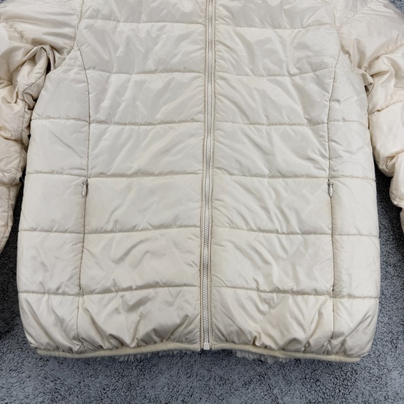 Artizia TNA Jacket Women Small Ivory Goose Down Puffer Fleece Little Fuzzy Puff - Picture 3 of 16